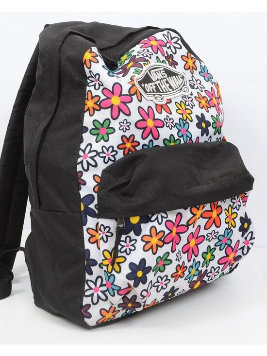Vans Off The Wall Realm Backpack Black Wildflower Funky Floral Print School Bag main image 8